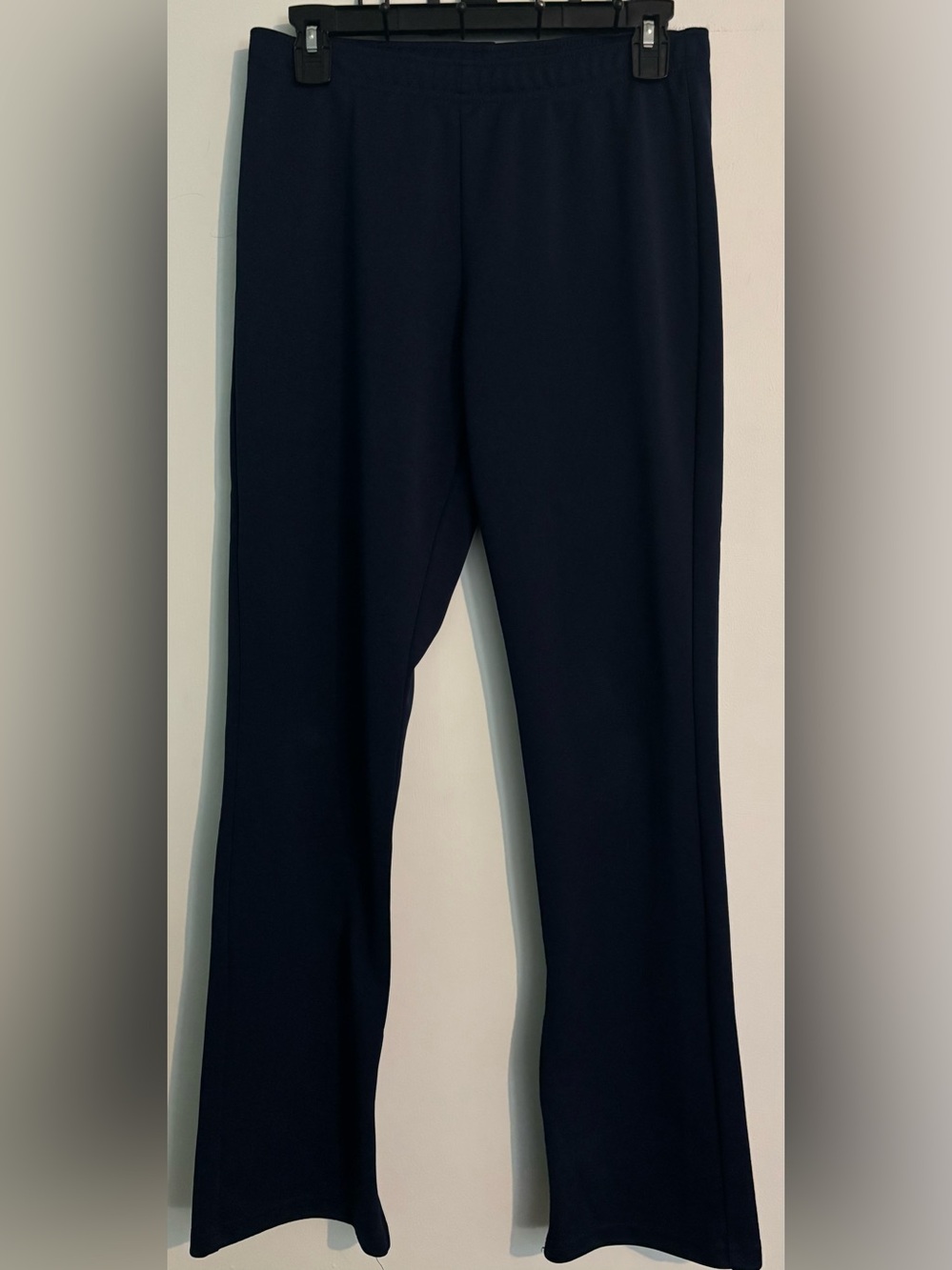 Chasse Cheerleading Navy Womens Sz Small Ankle Flare Zipper Pant Elastic Waist